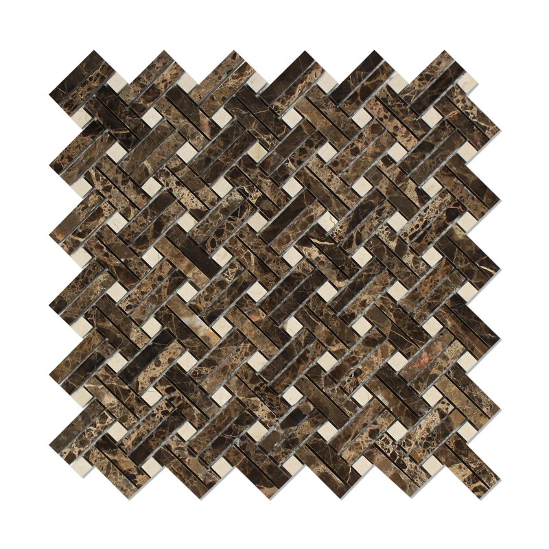 Carrelage mosaïque en marbre Emperador
