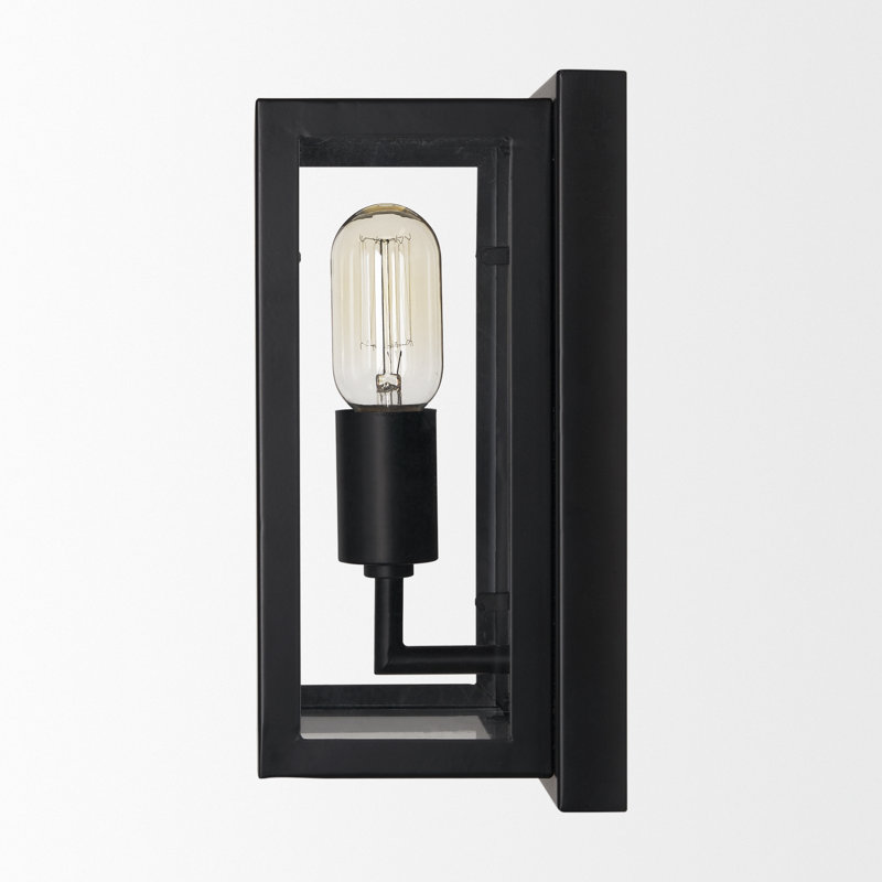 Ackerin Wall Scone, Matte Black