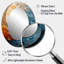 Collage en spirale - miroir mural ovale bleu sarcelle-1769487534