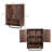 Jodiann 19.3W Wall Bathroom Cabinet with 2-Door X-shaped Barn Door Design-410392763