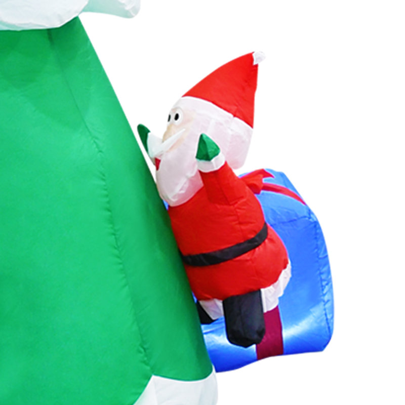 8FT Santas Climbing A Tree Inflatable
