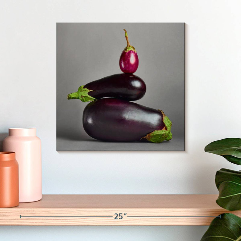Eggplant Stack, 16" H x 16" W