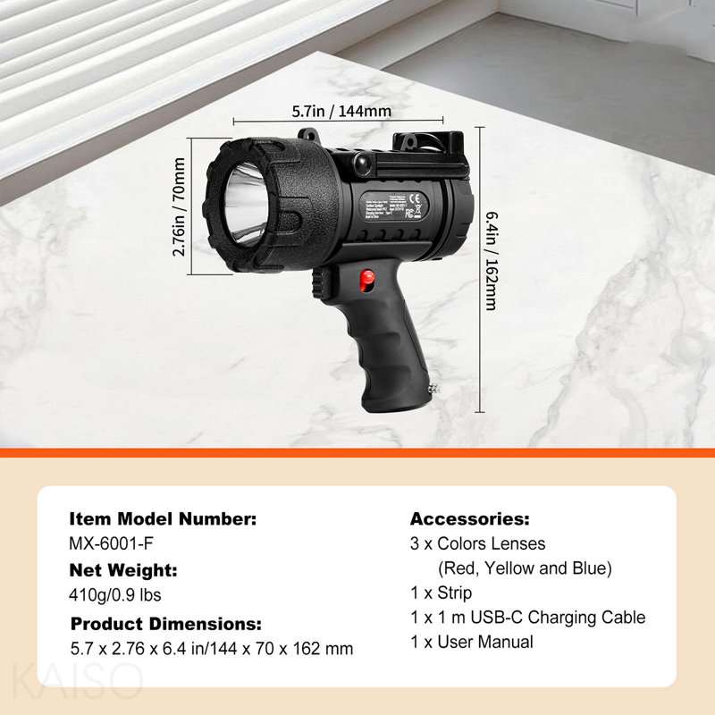 Lampe de recherche USB Super Bright