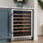 EdgeStar Single Zone 24.312'' Built-In 53 Bottle Wine Refrigerator with Reversible Door