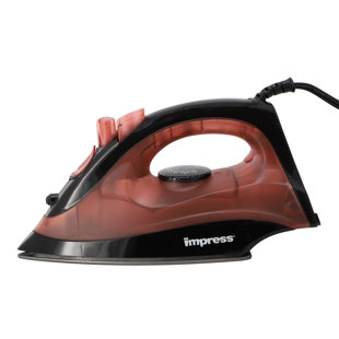 Impress Compact and Light Steam & Fer à repasser sec en rouge