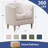 Cottle Barrel Accent Chair with Wood Leg, Modern Comfy Living Room Chairs with Armrest Small Reading Chair with Cozy Soft Padded for Bedroom Reception Room Cafe-706739288