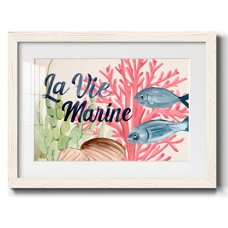 Pastel mer I, H 14 po x l 20 po x P 1,5 po, Blanc