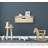 Casiano Poplar Accent Shelf with Drawer-1400532278