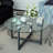 Round Glass+ Leg Coffee Table, Clear Coffee Table,modern Side Center Tables,modern coffee table,cocktail table-91441948