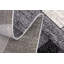 Tapis à motif géométrique gris / noir 7 pi x 9 pi (6 pi 6 po x 9 po 4 po) Branch Branch Sama, tapis contemporain, à poils moyens et résistant aux taches-1544651057