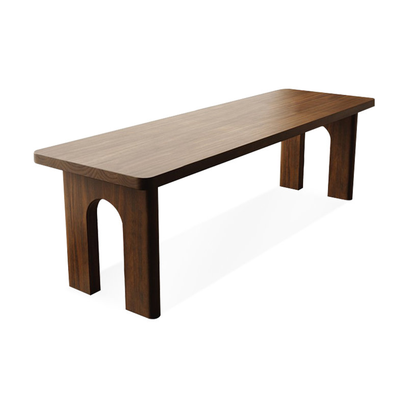78.74"Light walnut Rectangular Solid Wood desks, 29.53" H x 94.49" W x 27.56" D