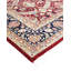 Tapis rouge en laine noué à la main de conception unique 6 pi 2 po x 9 pi 7 po Mogul