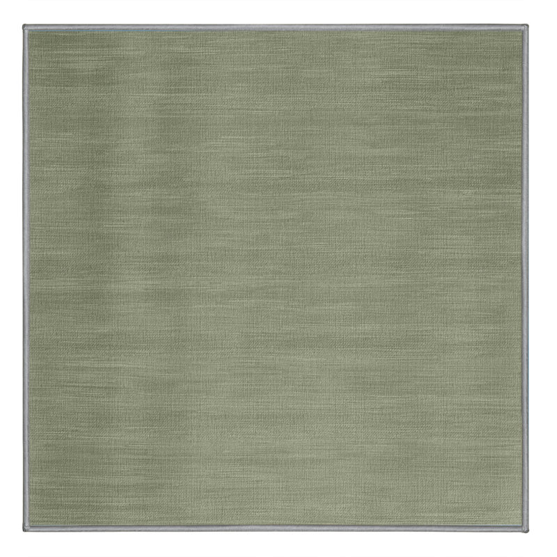 Tapis brun uni lavable à la machine, Carré 5 pi