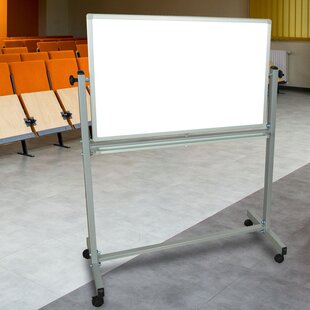 Magnetic Free Standing Whiteboard, 59 x 27 Inbox Zero Size: 53.5 H x 39 W