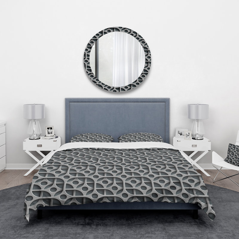 Ensemble de housse de couette scandinave, Housse de couette très grand + 2 taies décoratives