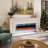 Wall Mounted/Recessed-In Stainless Steel Electric Fireplace-459920083