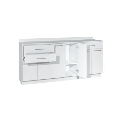 36.75'' H x 72" W Exam Room Medical Cabinet With 6 Doors, 4 Adjustable Shelves, 3 drawers