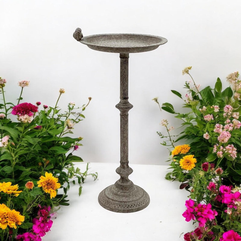 Blaydon Freestanding Metal Tray Bird Feeder Hand Finished Garden Wildlife Decorative Stand Decor
