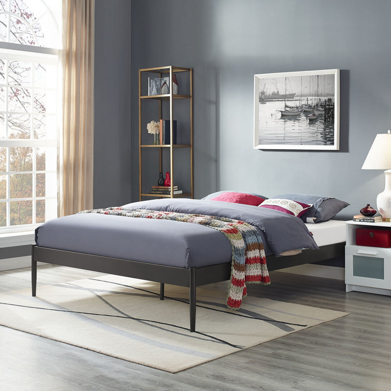 Modway Elsie Fabric Bed Frame, Brown, Queen