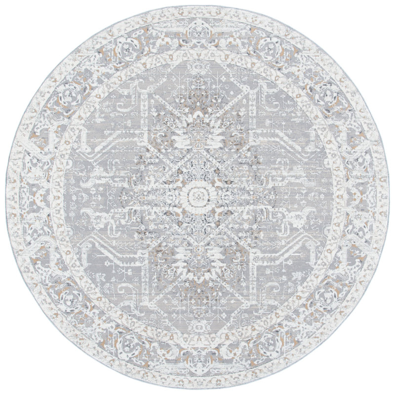 Marti Performance Oriental Rug Oriental Rug, Round 6'7"