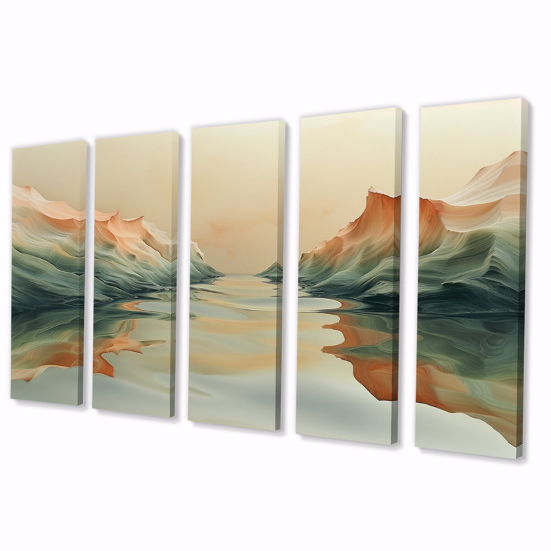 «Green Beige», ensemble de dunes magiques «Sunset Dunes II», H 32 po x l 80 po