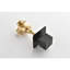 Adjustable Matt Black Shower Volume Control Valve - 3/4" Cast Metal, Brass Handle, Metal Black, High Flow Rate