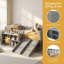 Lit simple mezzanine bas