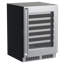 23.88'' 48 Bottle Single Zone Built-in Wine Refrigerator with Stainless Steel Frame Glass Door