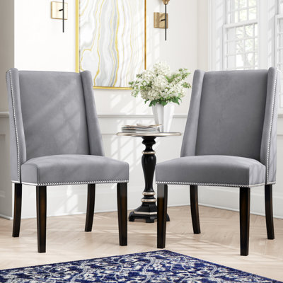 Desroches Velvet Wingback Chair