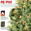 Arbre de Noël illuminé 6 pi avec 350 lumières chaudes UL, 1339 pointes en PE + PVC, branches articulées pour une installation facile et support en métal robuste