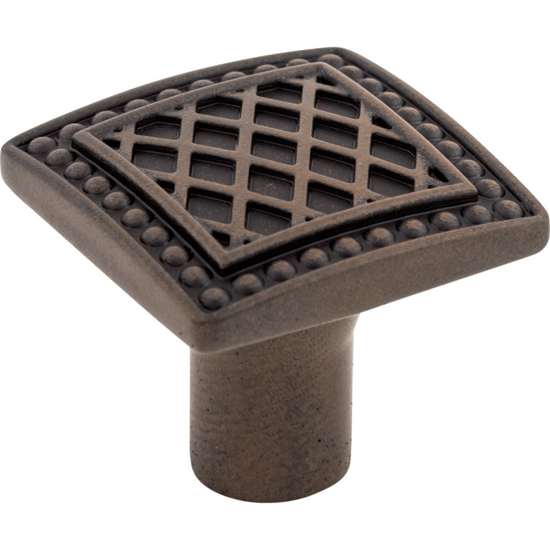 Trevi 1 1/4" Length Square Knob, Patina Rouge