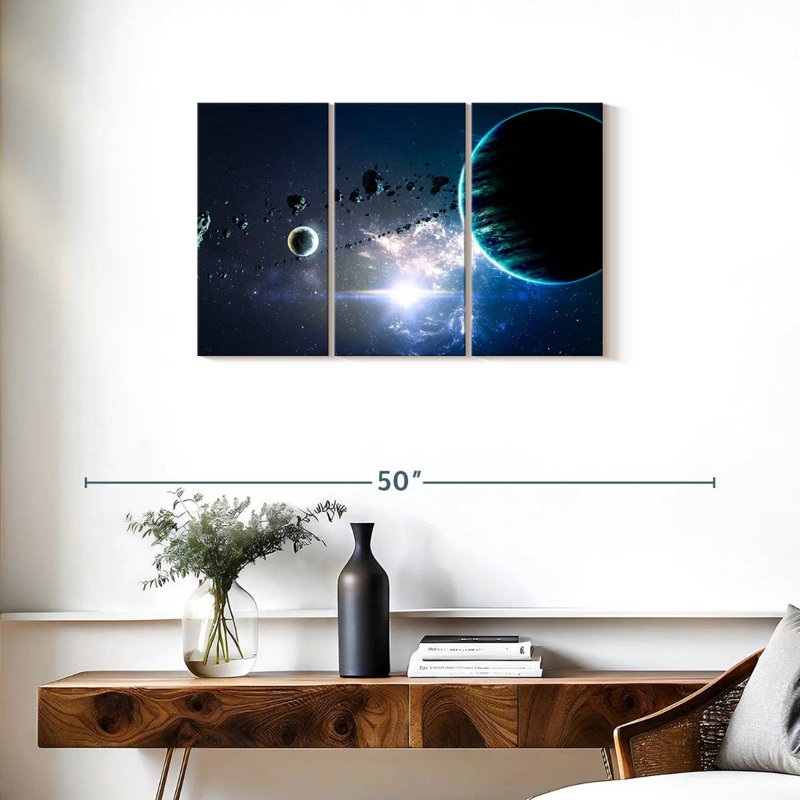Oberle Planets And Nebula, 20" H x 33" W