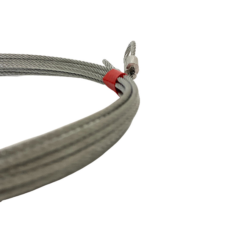 Ensemble de câble de porte de garage 8 pi 6 po pour ressort à haute torsion (rouge)
