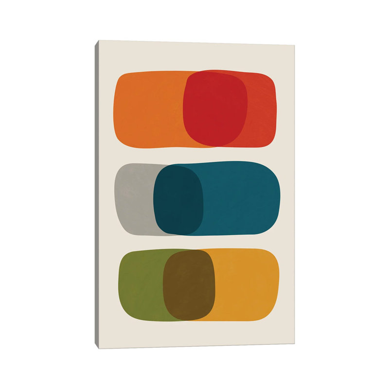 Giclée sur toile tendue Mid-Century Modern Bold II
