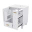 Meuble-lavabo de 24 po avec lavabo compact avec armoire de salle de bain, tablette de porte, tiroir profond et panier coulissant à 2 niveaux-1656057899