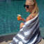 Serviette de plage 100% coton Aston & Arden-75204886