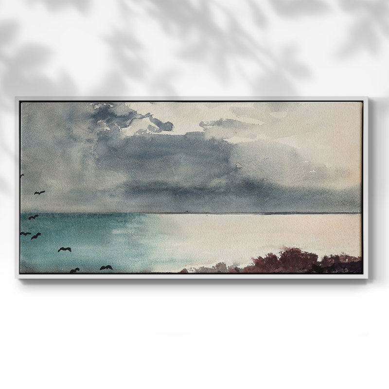 Série paysage - IDD - Toile tendue avec châssis encadré - Prêt à être accroché, Noir, H 21 po x l 41 po
