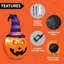 Décoration gonflable halloween citrouille