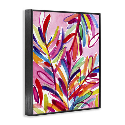 "Bold Tropical Leaves", art de la giclée encadrée par Lanie Loreth
