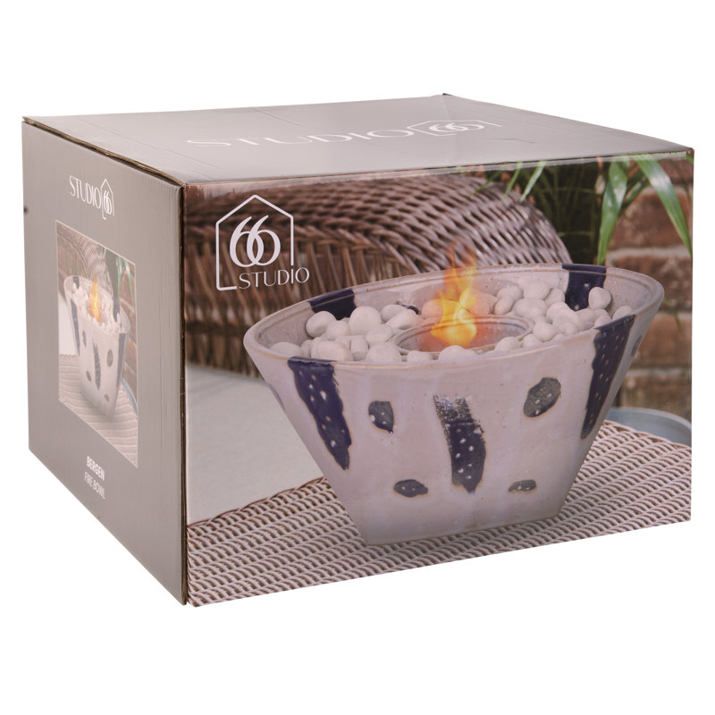 Stone Gel Fuel Tabletop Fireplace