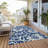 Rockcrest Washable Floral Indoor / Outdoor Rug-519185148