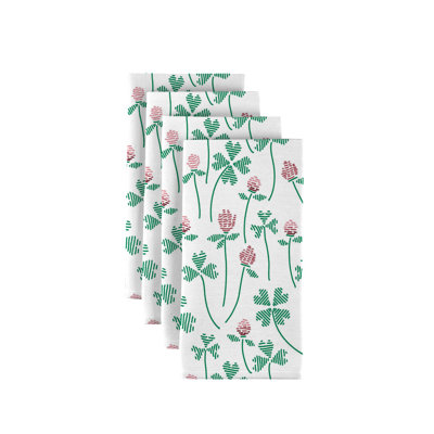 Polyester Floral Square Napkin