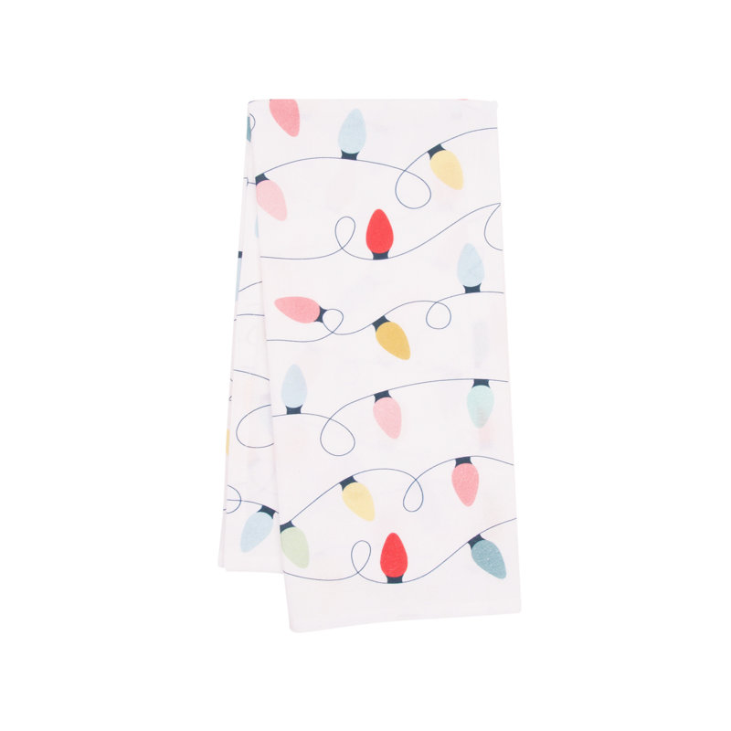 Boho Christmas Tree Lights Towel