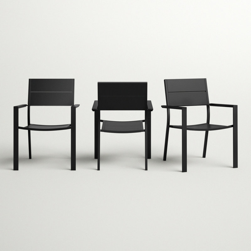 Chaises de patio en aluminium Kaden