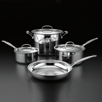 Cuisinart Chef's Classic 7 Piece Stainless Steel Cookware Set