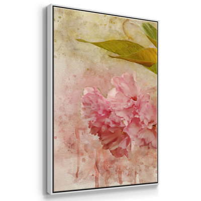 «Blossom Elegance II», reproduction de cadre flottant sur toile 3 pièces