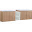 Lavabo de salle de bain avec lavabo et porte à fermeture en douceur, avec petite tablette de rangement, armoire combinée-1049737873-1049737872