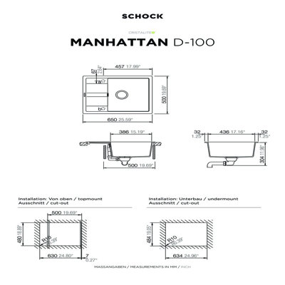 Manhattan Single Bowl Inset Kitchen Sink