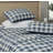 Chad Plaid Printed Reversible Washed Cotton Quilt Set-103531140