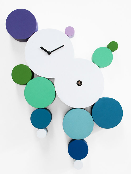 Eduardo Wood Wall Clock, Cold